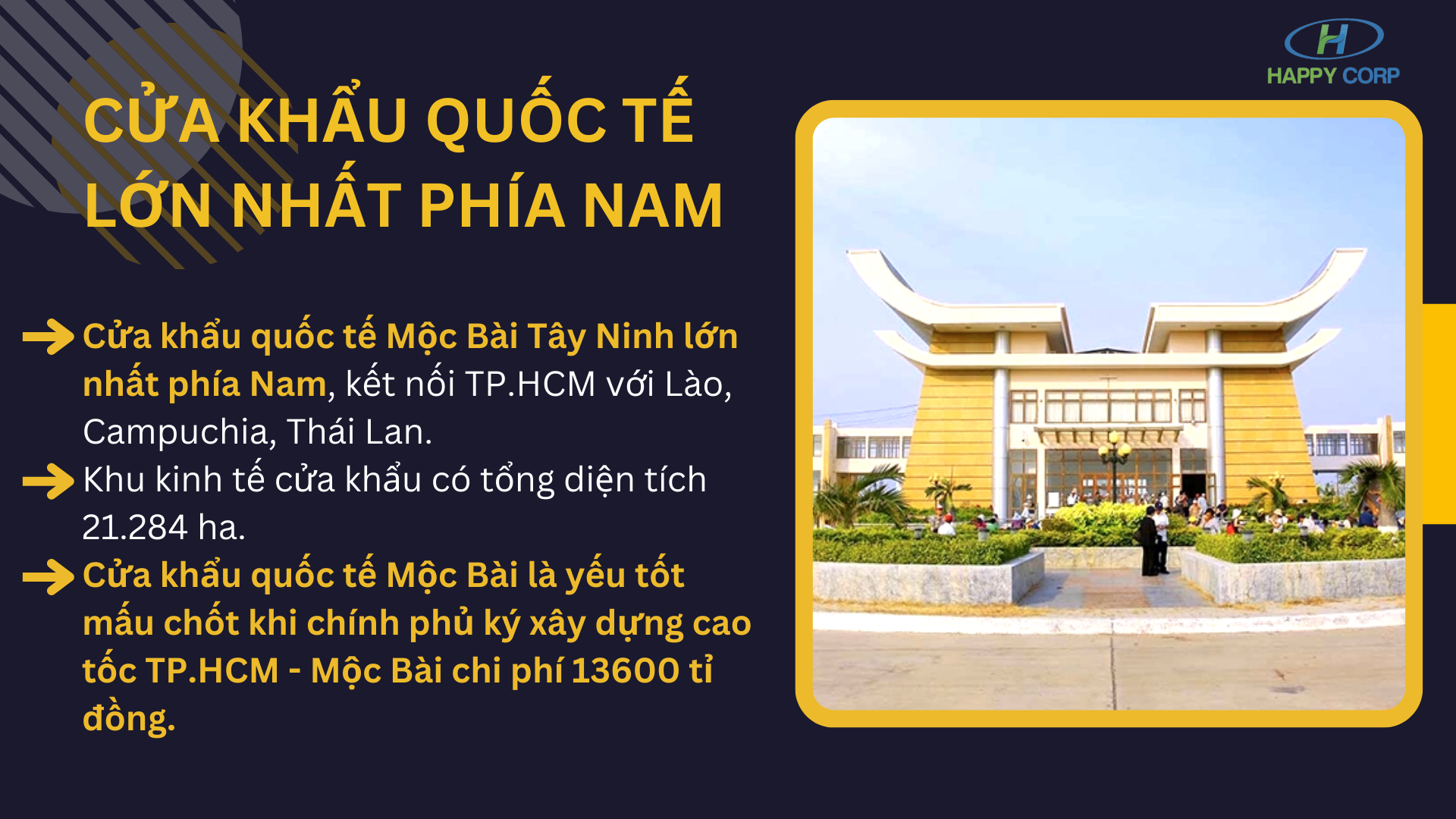 Cửa khẩu Mộc Bài - Cửa khẩu quốc tế lớn nhất phía Nam Việt Nam