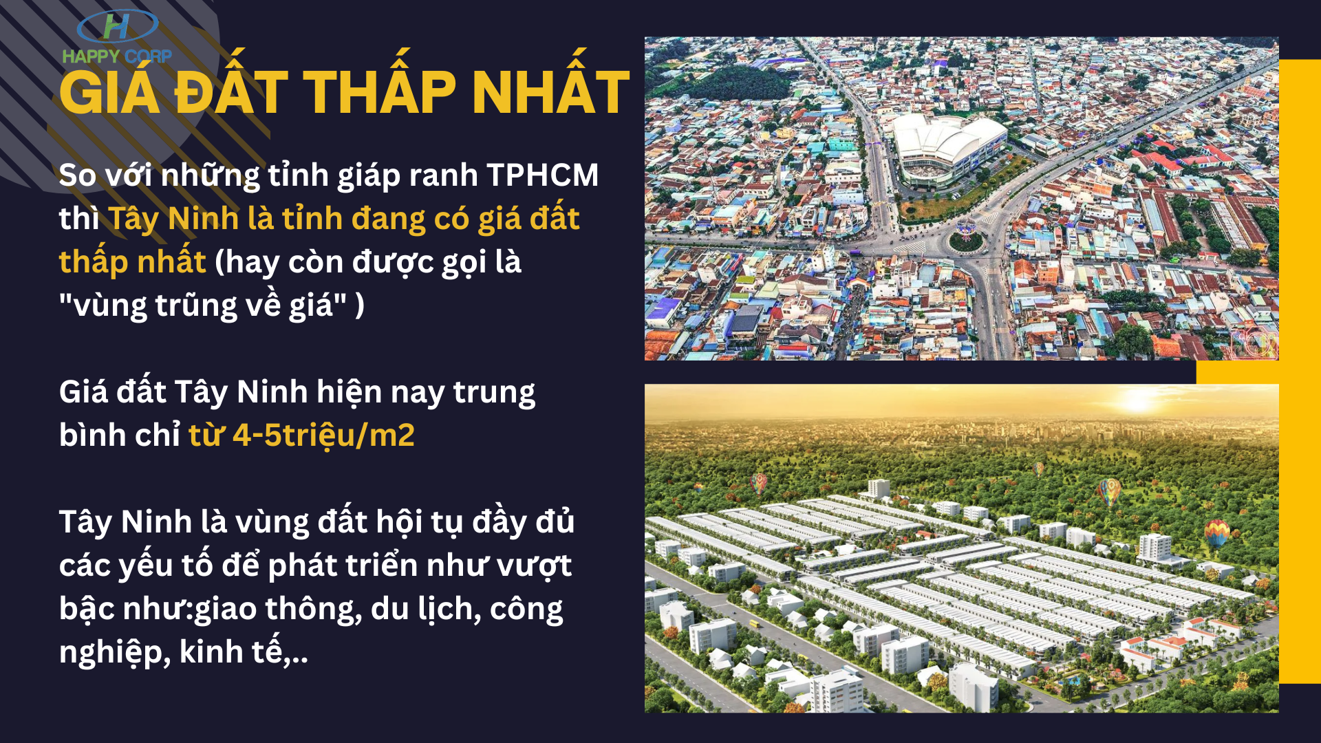 Giá đất Tây Ninh rẻ nhất so với những tỉnh giáp ranh TP. HCM